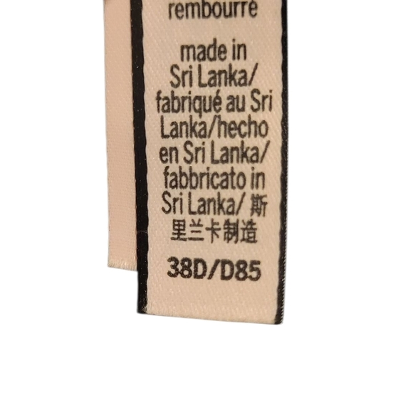 Victorias Secret Black No Underwire Padded Bra Size 38D - Picture 3 of 6